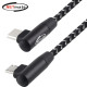 강원전자 넷메이트 USB2.0 CM-Micro 5핀 꺾임 패브릭 케이블 1m NM-UCMB01A
