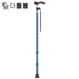 강원전자 더돌봄 프리미엄 아이젠 오른손 지팡이(블루) DB-CASB01