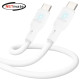 강원전자 넷메이트 USB2.0 C타입 실리콘 LED 케이블 2m (화이트) NM-UCC220LW