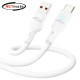 강원전자 넷메이트 USB2.0 AM-CM 실리콘 LED 케이블 2m (화이트) NM-UCA220LW