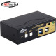 강원전자 넷메이트 듀얼 4K 60Hz HDMI 매트릭스 KVM 2:1 스위치(USB) NM-HKT4602D
