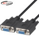 강원전자 넷메이트 9핀 F/F NULL MODEM 케이블 1m (블랙) NMC-SFF10B