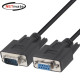 강원전자 넷메이트 9핀 M/F NULL MODEM 케이블 1.5m (블랙) NMC-SFM15B
