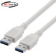 강원전자 넷메이트 USB3.0 AM-AM 케이블 3m (화이트) NM-TUA330