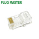 강원전자 플러그마스터 UTP CAT.5E RJ-45 8P8C 플러그 P8-007E(100개)