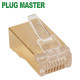 강원전자 플러그마스터 STP CAT.7/CAT.6A RJ-45 8P8C 플러그 - Straight 핀 P8-042(100개)