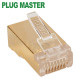 강원전자 플러그마스터 STP CAT.7/CAT.6A RJ-45 8P8C 플러그 - Straight 핀 P8-042N(낱개)