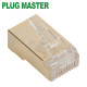 강원전자 플러그마스터 STP CAT.7/CAT.6A RJ-45 8P8C 플러그 - Three Prongs 핀 P8-0643(100개)