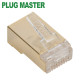 강원전자 플러그마스터 STP CAT.7/CAT.6A RJ-45 8P8C 플러그 - Two Prongs 핀 P8-064N(낱개)