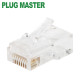 강원전자 플러그마스터 UTP CAT.5E RJ-45 8P8C EZ 플러그(클리어) - Three Prongs 핀 P8-007-47(100개)