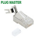 강원전자 플러그마스터 STP CAT.8 RJ-45 8P8C 플러그 - Three Prongs 핀 P8-069-9(낱개)