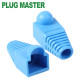 강원전자 플러그마스터 RJ-45 통부트(6mm/블루) NM-SR001BL(100개)