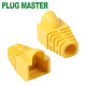 강원전자 플러그마스터 RJ-45 CAT.6 통부트(7mm/옐로우) NM-SR007Y(100개)