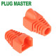 강원전자 플러그마스터 RJ-45 CAT.6 통부트(7mm/오렌지) NM-SR007YR(100개)