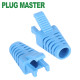 강원전자 플러그마스터 RJ-45 락(Lock) 부트(6mm/블루) NM-SR008BL(100개)