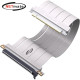 강원전자 넷메이트 PCI-E 5.0 라이저 케이블 300mm (화이트/180도) [EZDIY-FAB] NM-DPC2477