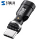 강원전자 산와서플라이 USB2.0 CM/CF 회전 젠더 AD-USB34CCFBK