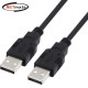 강원전자 넷메이트 USB2.0 AM-AM 케이블 3m (블랙) NMC-UA230BK