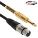 강원전자 넷메이트 XLR 캐논(F)-TS(5.5 Mono) 마이크 케이블 15m NMC-XLR515F