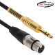 강원전자 넷메이트 XLR 캐논(F)-TRS(5.5 Stereo) 마이크 케이블 1m NMC-XLR501FS
