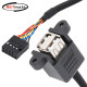 강원전자 넷메이트 USB2.0 2포트 메인보드 연결 판넬형 케이블 1m NM-UBC10N