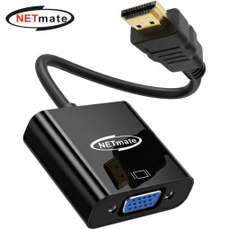 강원전자 넷메이트 HDMI to VGA(RGB) 컨버터, 오디오 출력 NM-HV02A