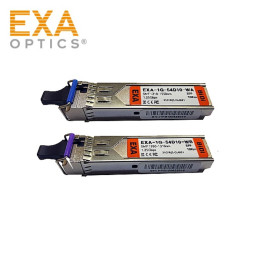 EXA GBIC MOXA BiDi SFP-1G10ALC BLC 10km 광모듈 세트 EXA-1G-54D10-WAB-MOX