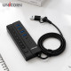 유니콘 USB3.2 Gen1 7포트 1.2M케이블 USB멀티허브(A포트4개+C포트3개) A+C 듀얼커넥터 LH-7000AC