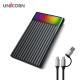 유니콘 USB3.2 Gen1 2.5인치 HDD SSD 외장하드케이스 컬러LED A+C타입젠더 슬라이딩결합 HSD-V10