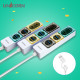 유니콘 USB3.2 Gen1 4포트 USB멀티허브(A+C타입 각 2포트) 듀얼컨텍터 RHC-200D 옐로우