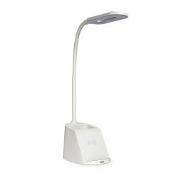 플레이고 A118 화이트 3in1 펜꽂이 LED 고속 무선충전 램프 스탠드