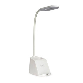 플레이고 A118 화이트 3in1 펜꽂이 LED 고속 무선충전 램프 스탠드