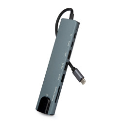 액센 MH11 C타입 8in1 멀티허브 PD 100W 4K 기가LAN USB3.0 삼성DeX지원