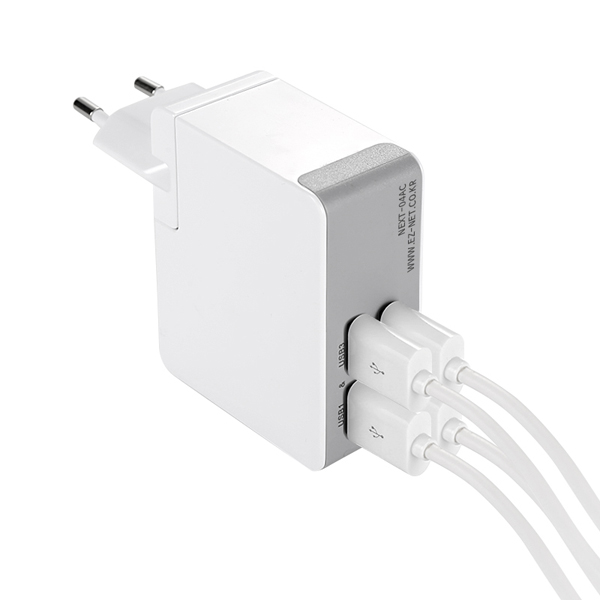 NEXT-04AC 4포트 USB 멀티 충전기/급속충전/스마트IC