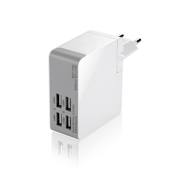 NEXT-04AC-4P 4포트 멀티 충전기/여행용 멀티플러그