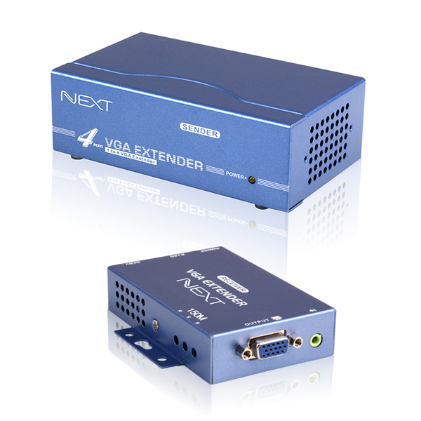 NEXT-4150VE VGA 1:4 거리연장기.리피터(150M겨리연장가능)