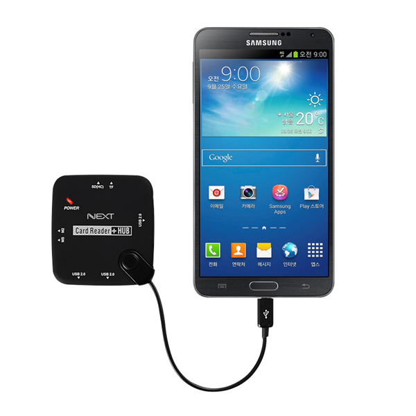 NEXT-495UCG USB2.0 3포트 + 카드리더 OTG콤보