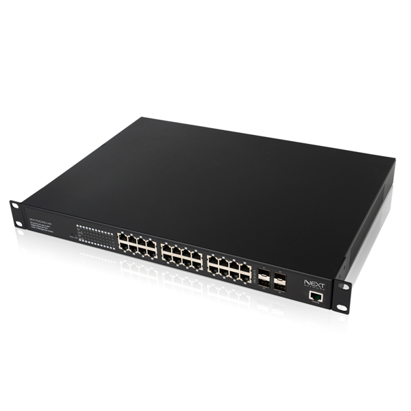 NEXT POE2428L2-440 24포트 매니지먼트 POE스위치(440W) With SFP