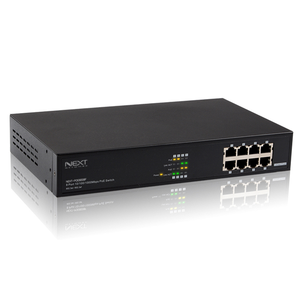 NEXT-POE8008F 8포트 PoE스위치(130w)