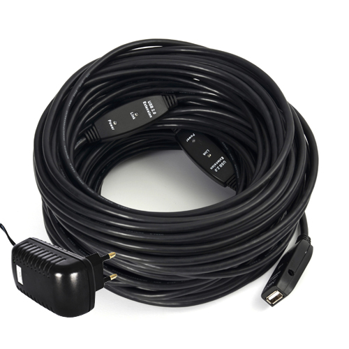 NEXT-USB30PW USB2.0 리피터 30M 케이블(5V 3A아답터 포함)