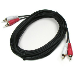 Coms RCA 2선 케이블 5M (음성)