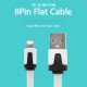 Coms iOS 8핀/8Pin 플랫 케이블 White, 2M