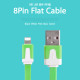 Coms iOS 8핀/8Pin 플랫 케이블 Green, 2M