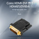 Coms HDMI-DVI 젠더/ HDMI(F)/DVI(M)