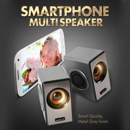 Coms 저음강화 2채널 스마트폰 3D 멀티 스피커 (USB전원)