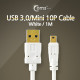 Coms USB 3.0 케이블/Mini 10P(Sony 5P 모양), 1M, White