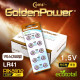 Coms 골든파워(GP)코인전지(LR41),알카라인 1.5v,카드형포장,1박스(250알)