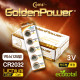 Coms 골든파워(GP)코인전지(CR2032),3.0v,카드형포장,1박스(125알)