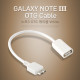 Coms 갤럭시노트3 OTG 케이블, White