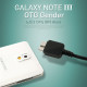 Coms 갤럭시노트3 OTG 젠더, Black